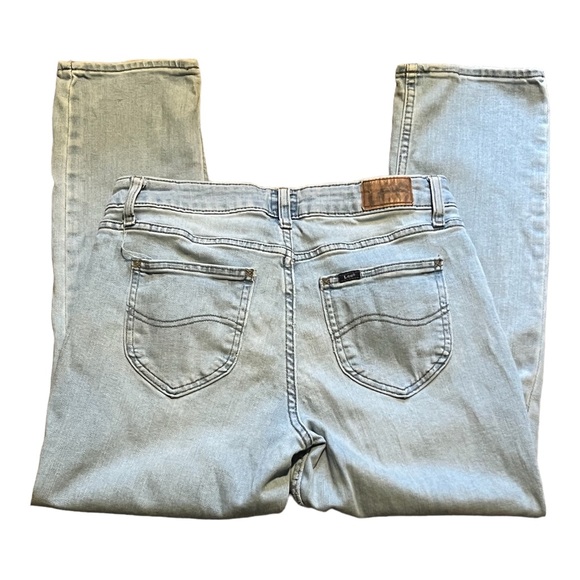 High Rise Vintage Lee Jeans size 10 Petite Light Wash - Picture 2 of 4